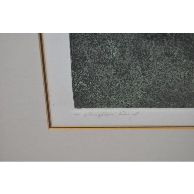 Paper Don Magno "Brighton Canal" Aquatint Etching For Sale - Image 7 of 11