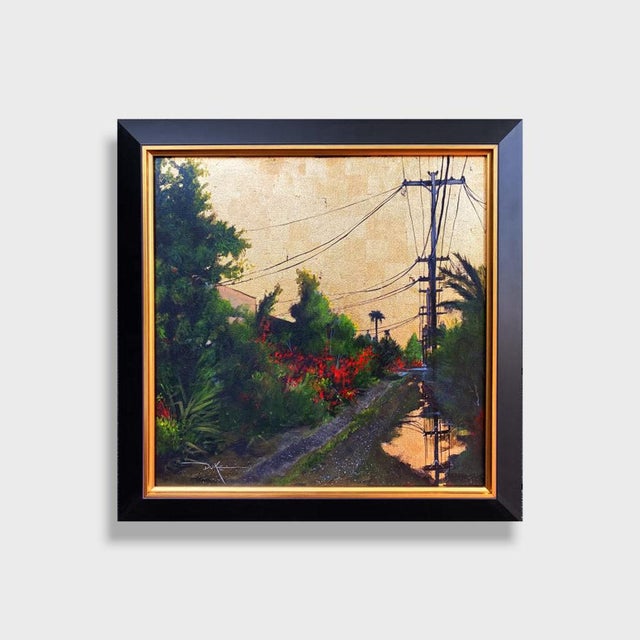 This is a one-of-a-kind original acrylic and gold leaf still life painting by San Diego artist, Duke Windsor. Its...