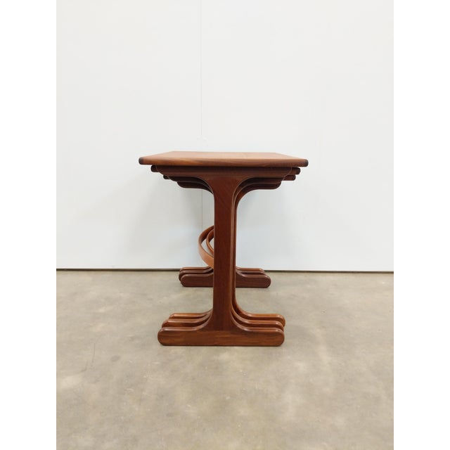 1960s Set of Vintage Mid Century Modern Teak Nesting Tables by G Plan For Sale - Image 5 of 9