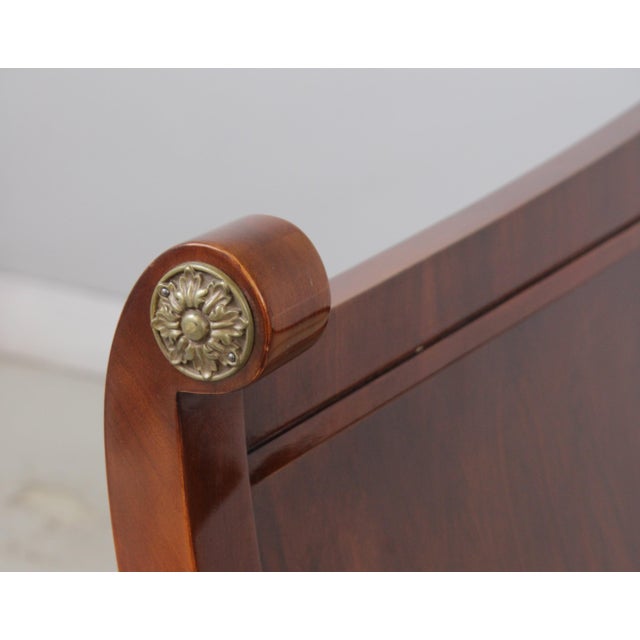 John Widdicomb Russian Empire King Size Walnut Bed For Sale In Philadelphia - Image 6 of 14