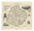 Antique Map of the Sarthe, Le Mans and the Jurist Denizot, 1860 For Sale
