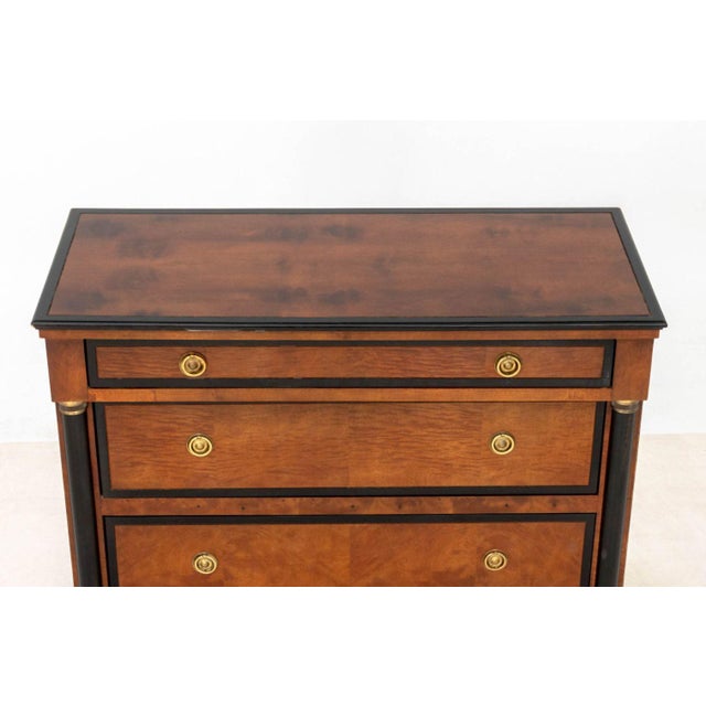 Century French Empire Style Mahogany Chests, Pair For Sale - Image 4 of 9