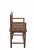 Brown Hand Carved Back Chinese Antique Arm Chairs - Set of 2 For Sale - Image 8 of 12