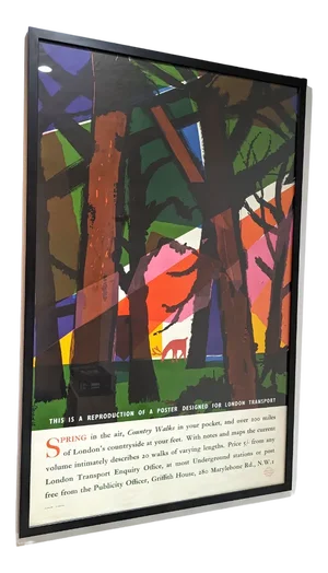 Mid 20th Century Framed London Transport Spring in the Air Poster by Harry Stevens, 1960s