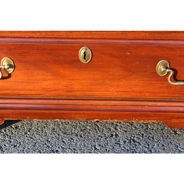 1980s Henkel-Harris Mahogany Nightstand For Sale - Image 14 of 18