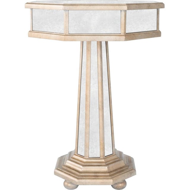 Not Yet Made - Made To Order Transitional Pewter Accent Table For Sale - Image 5 of 5