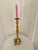 Metal Mid-Century Solid Brass Candlestick Holder For Sale - Image 7 of 9