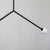Y Pendant Medium, Black, 44in H, 3 Inch Glass Globes, by Research.Lighting, Modern, Minimal Hanging Light For Sale In New York - Image 6 of 8