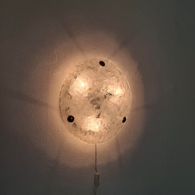 Mid-Century Modern Ceiling Lamp in Murano Glass from Hillebrand, Germany, 1960s For Sale - Image 9 of 17
