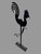 Primitive Wrought Iron Country Folk Art Figural Rooster Ornamental Weathervane In very good original condition showing...