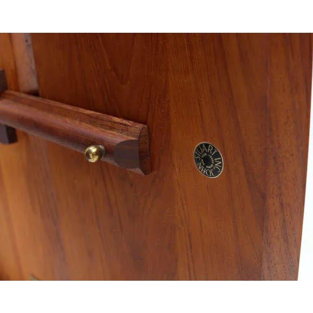 Mid-Century Modern Square Solid Teak Drop Leaf Coffee End Table For Sale - Image 3 of 10