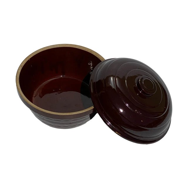 Ceramic Mid 20th Century MarCrest Oven Proof Stoneware Daisy & Dot Covered Casserole/Dutch Oven For Sale - Image 7 of 7