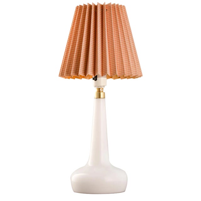 Model 311 Table Lamp in Opal White Glass by Esben Klint for Le Klint, 1960s For Sale