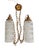 Hollywood Regency Vintage Hollywood Regency Double Swag Cut Glass Pendant Chandelier For Sale - Image 3 of 11