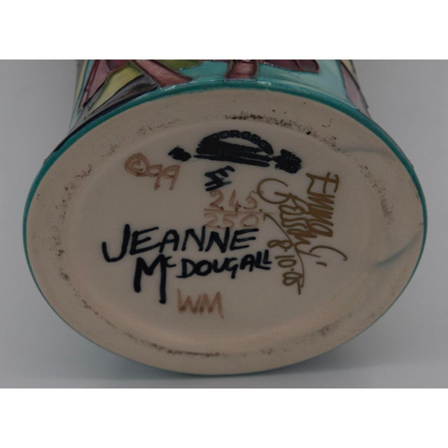Blue Moorcroft by Emma Bossons and Jeanne McDougall - Limited Edition W Box - 14.5" H For Sale - Image 8 of 9