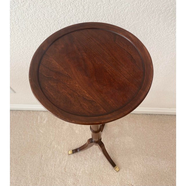 Late 20th Century Pennsylvania House Cherrywood Plant Accent Stand Excellent "Mint" Condition For Sale - Image 10 of 11