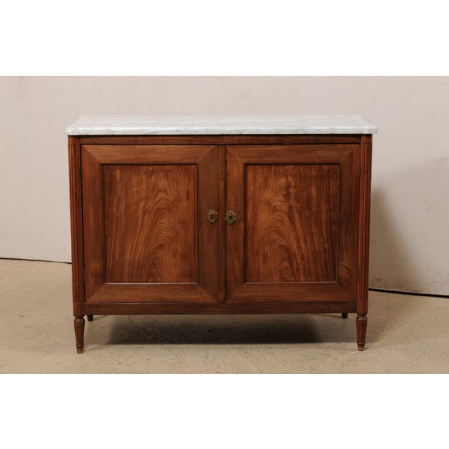 French Mahogany Marble Top Cabinet, C. 1820 For Sale - Image 11 of 11