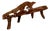 Organic Modern Sculptural Teak Live Edge Bench For Sale