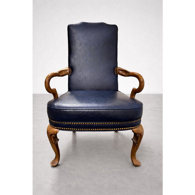 Beautiful pair of vintage armchairs made by Sam Moore Furniture and originally sold through ZCMI. These chairs feature a...