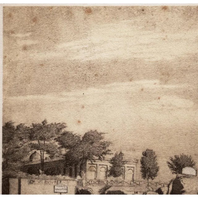 1950s 1959 After Jean-Auguste-Dominique Ingres "Rome 1818", Vintage Hungarian Monochrome Print For Sale - Image 5 of 12