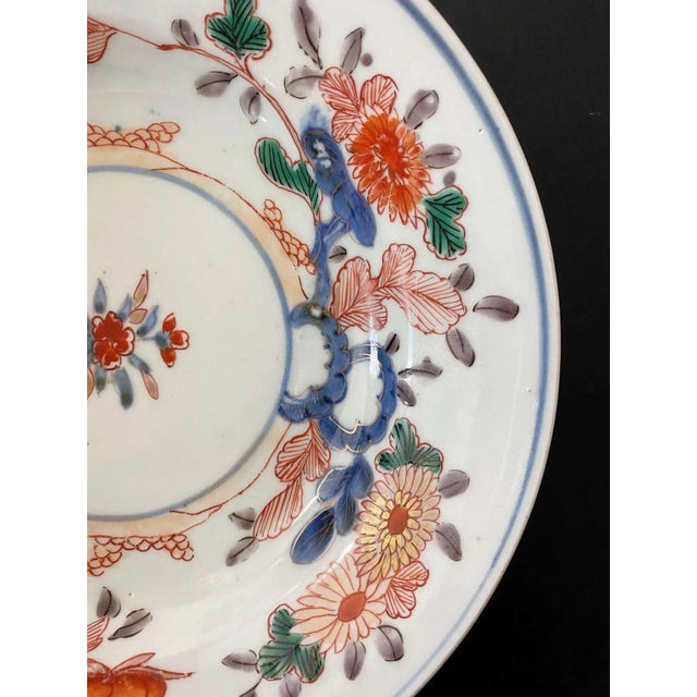 Ceramic Imari China Porcelain Plate, 1800s For Sale - Image 7 of 12