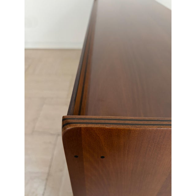 Wooden and Leather Artona Sideboard by Afra & Tobia Scarpa for Maxalto, Italy, 1970s For Sale - Image 15 of 18