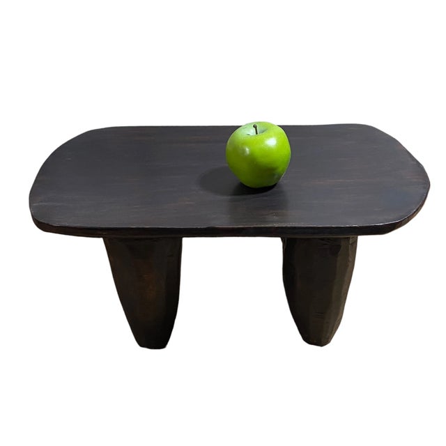 African Senufo Wood Milk Stool I . Coast 14" W For Sale - Image 9 of 9