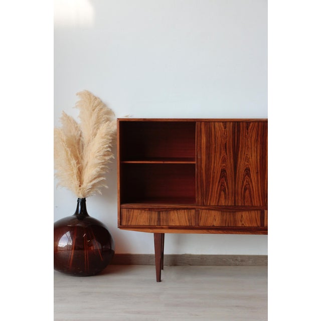 Mid-Century Modern Scandinavian Rosewood Highboard Design by E.W. Bach, 1960s For Sale - Image 3 of 18