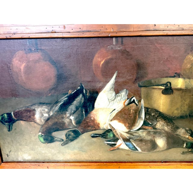 Henri Douzil (1837–1891) French Sporting Still Life "After the Hunt" For Sale - Image 13 of 15