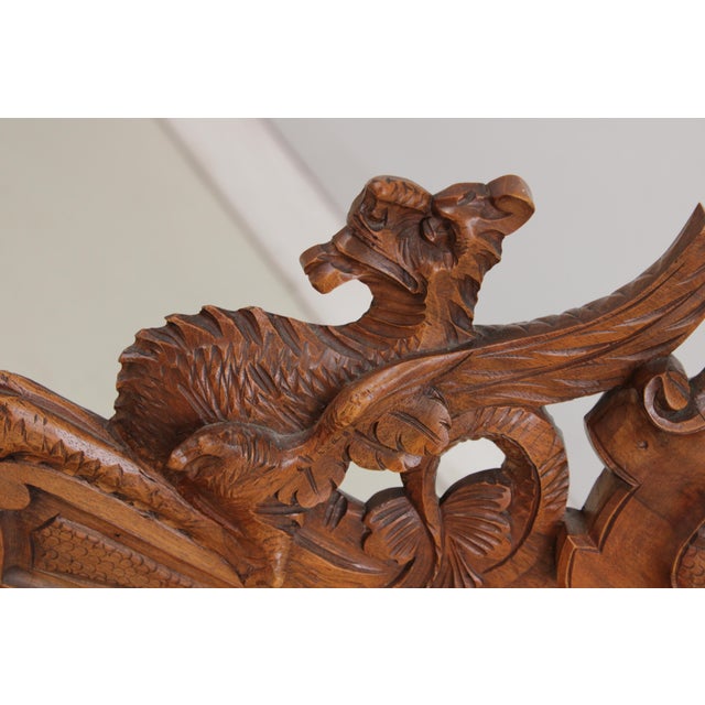 Pair Vintage Continental Figural Carved Armchairs For Sale - Image 14 of 18