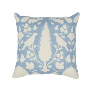 Contemporary Schumacher Chenonceau Pillow in Sky