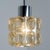 Gold Amber Glass Chrome Pendants attributed to Helena Tynell, 1960s, Set of 2 For Sale - Image 8 of 18