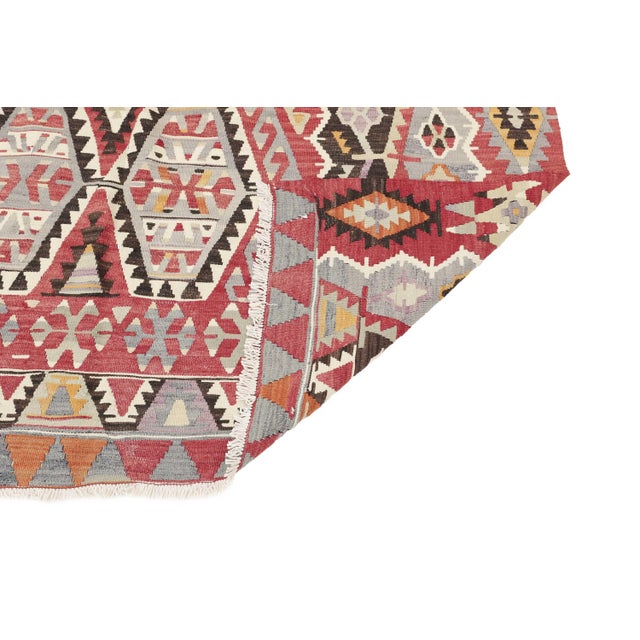 Mid 20th Century Vintage Turkish Eshme Kilim Rug For Sale - Image 5 of 7
