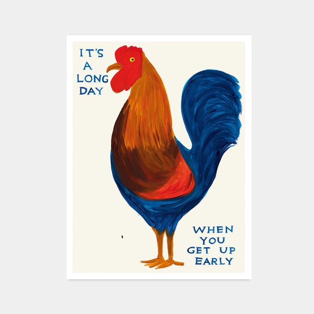 David Shrigley, It's A Long Day, 2024, Print Printed on 200g Munken Lynx paper by Narayana Press in Denmark 50 x 70 cm...