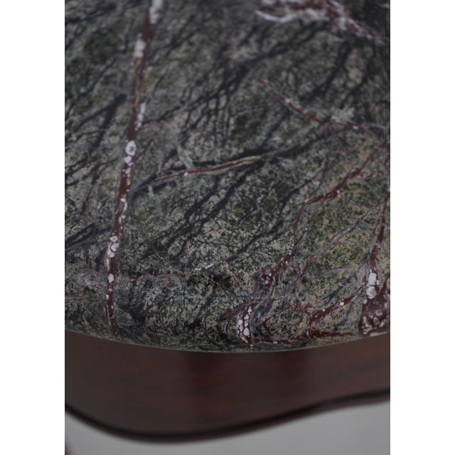 Vintage Victorian Style Mahogany Marble Top 1 Drawer Console Table For Sale - Image 11 of 17