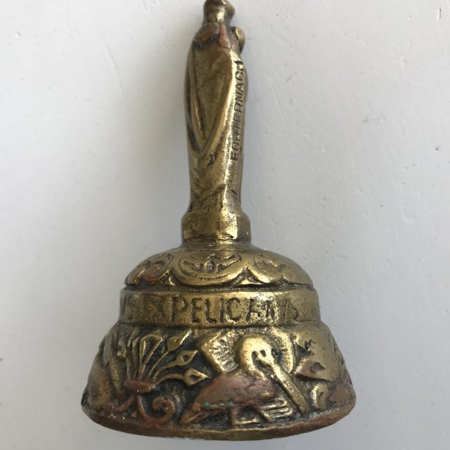 Antique Victorian Brass Bell with Figures, 19th Century For Sale - Image 6 of 18