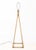 Modern Bamboo Pyramid Tower Floor Lamp, pyramid base with single light socket. 64" H x 16" W x 16" D. Provenance: From a...