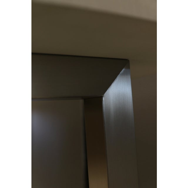 Gray Artistica Home Signature Designs Gradient Bistro Table in White Grey For Sale - Image 8 of 9