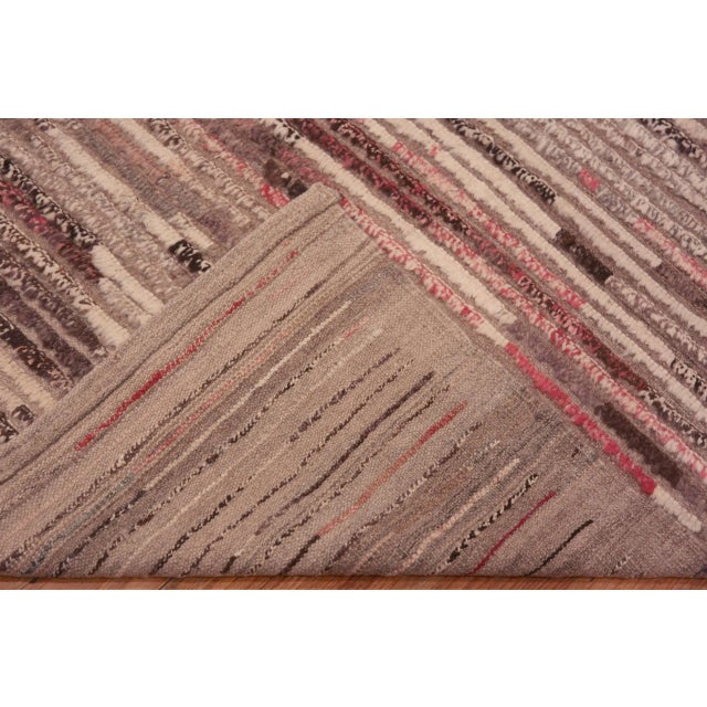 Nazmiyal Collection Wool Modern Hall Runner Rug 3 ft 4 in x 9 ft 6 in For Sale In New York - Image 6 of 9