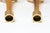 Wood Pair of Sculptural Vintage Austrian Brass and Walnut Candlesticks For Sale - Image 7 of 18