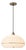 Nova of California Modern Brass Pendant Light - Dinning and Kitchen Ceiling Lighting Fixure, White Lucite Shade, Chandelier For Sale