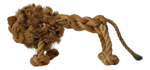 Vintage Natural Rope Lion by Kay Bojesen & Jorgen Bloch, Denmark, 1960s