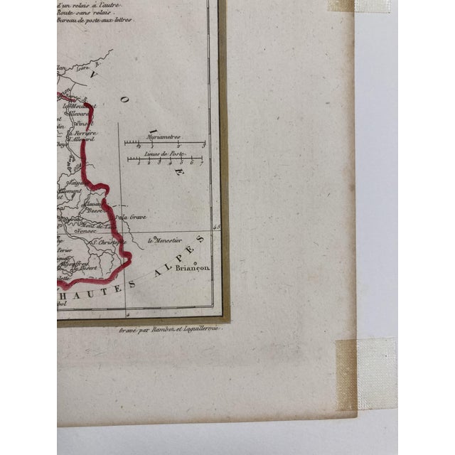 Map of the Department of Isère after Charles V. Monin, 1840s For Sale - Image 12 of 16