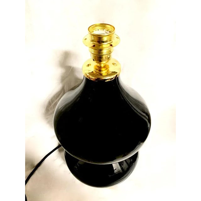 Murano Glass Table Lamps attributed to Seguso, Set of 2 For Sale - Image 9 of 12