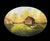 1980's Oval Bentwood Shaker Box, Folk Art Rural Scene, Artist Signed Inez, 11" For Sale - Image 12 of 17