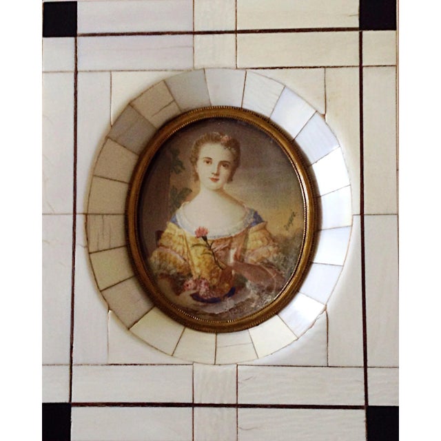 18th-19th Century Antique Miniature Portrait Painting For Sale