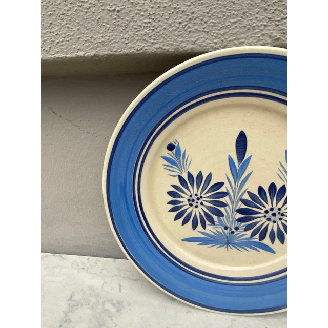 French Country French Faience Blue & White Plate Henriot Quimper Circa 1930 For Sale - Image 3 of 4