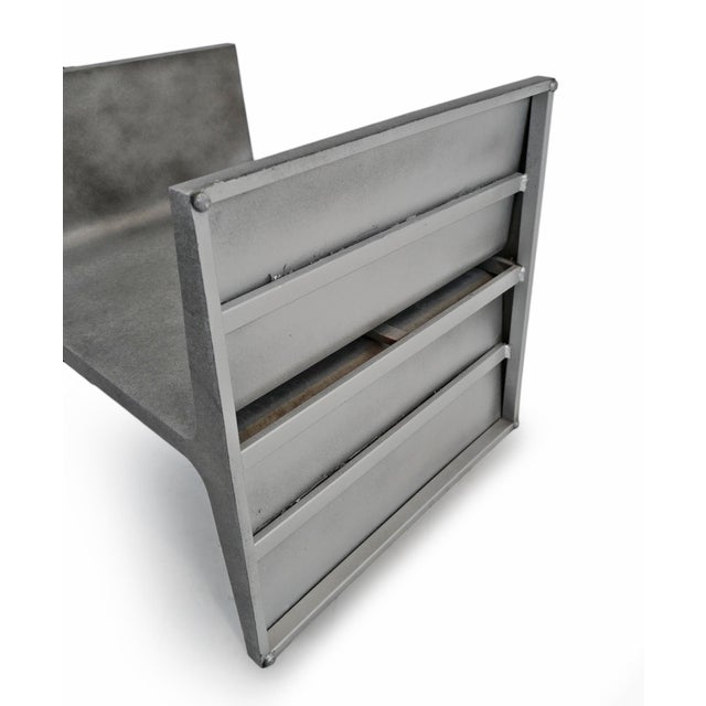 Industrial Modern Steel Beam Slice Side Table For Sale In Los Angeles - Image 6 of 8