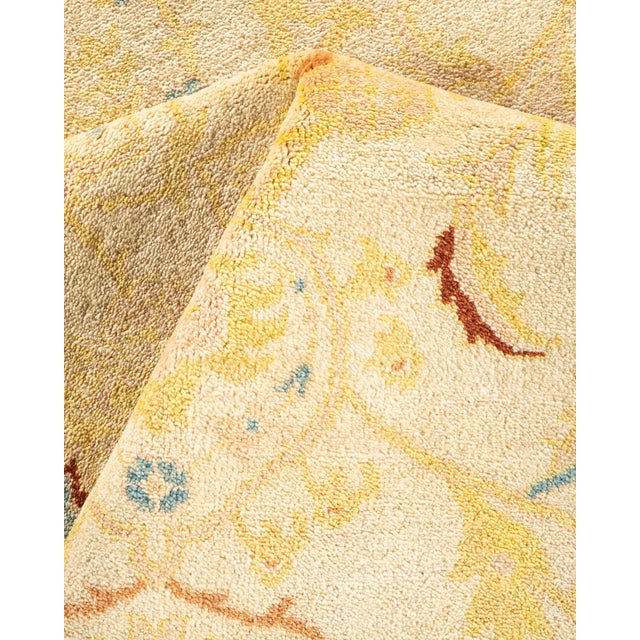 Textile Eclectic, One-of-a-Kind Hand-Knotted Area Rug in Ivory, 6' 3" x 9' 2" For Sale - Image 7 of 8