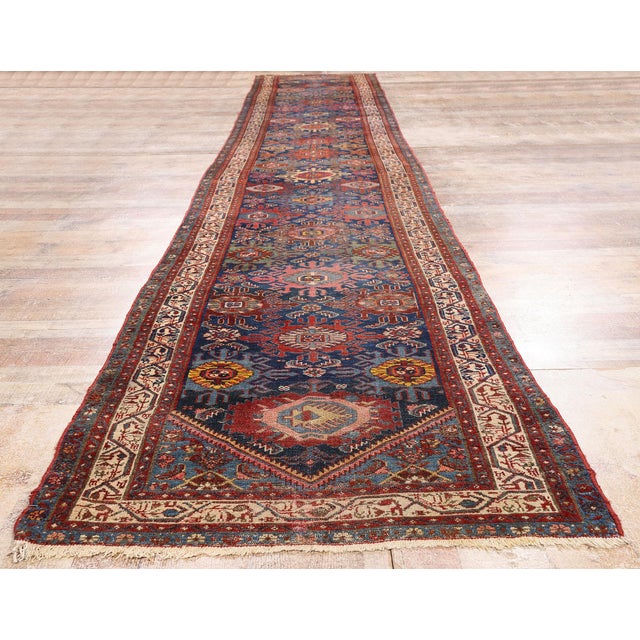 Late 19th Century Persian Malayer Rug, 03'00 X 20'01 For Sale - Image 9 of 10